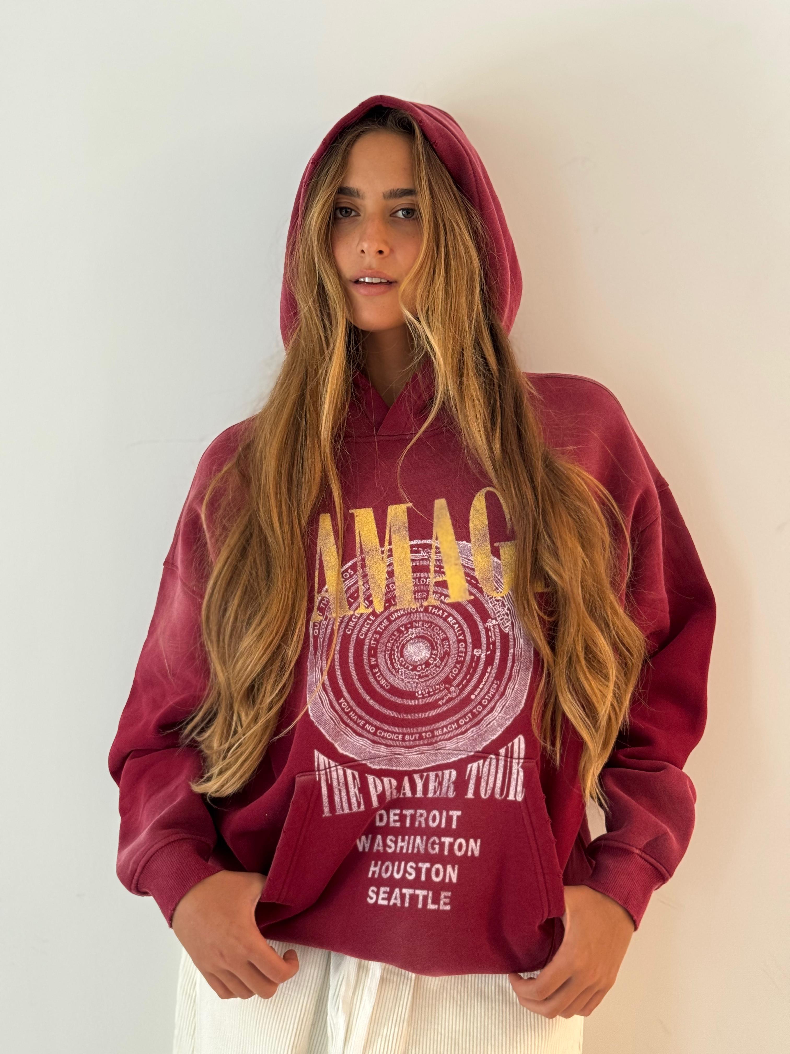 Sweatshir skyler damage VINTAGE RED