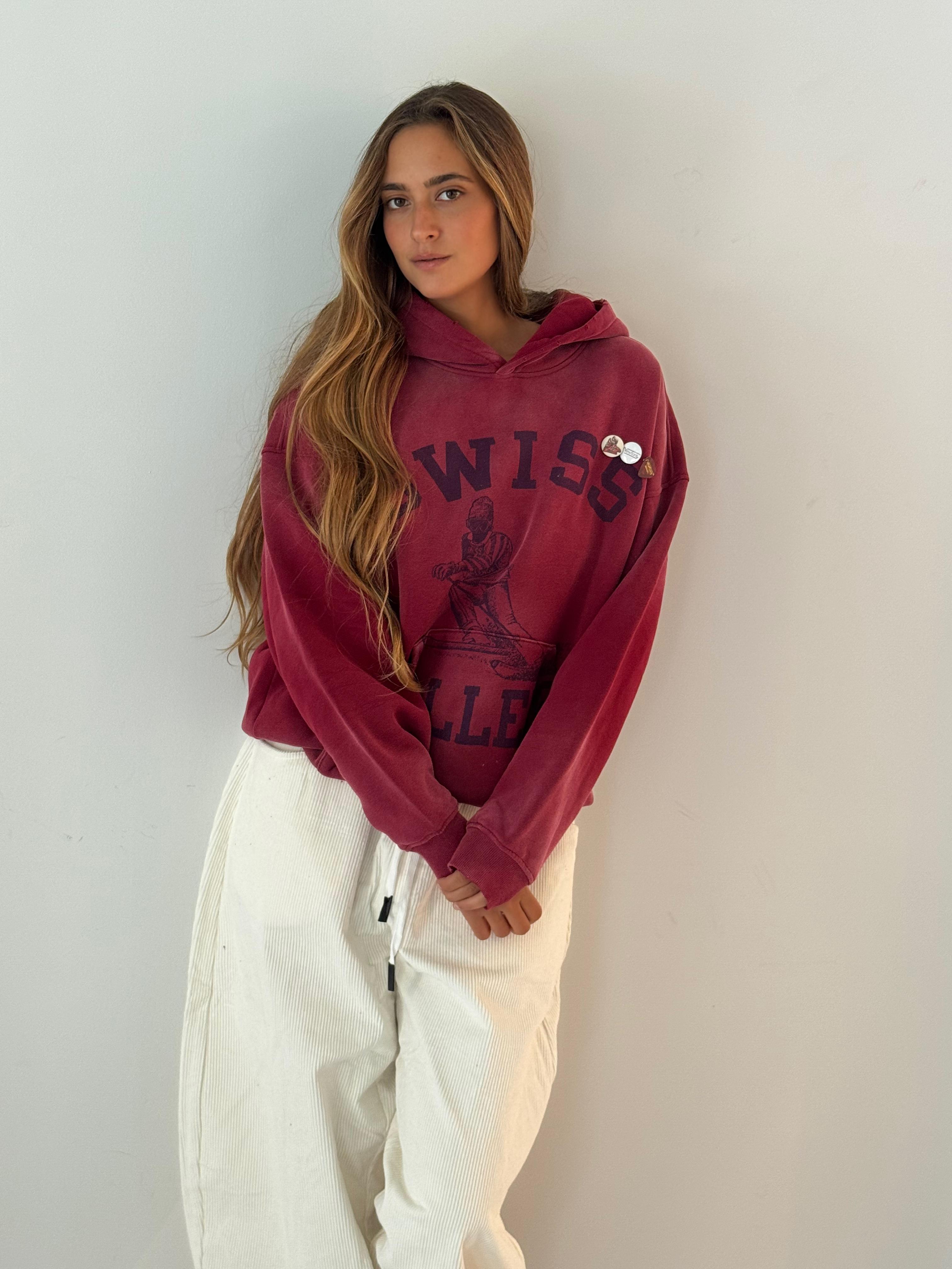 Sweatshirt skyler swiss VINTAGE RED