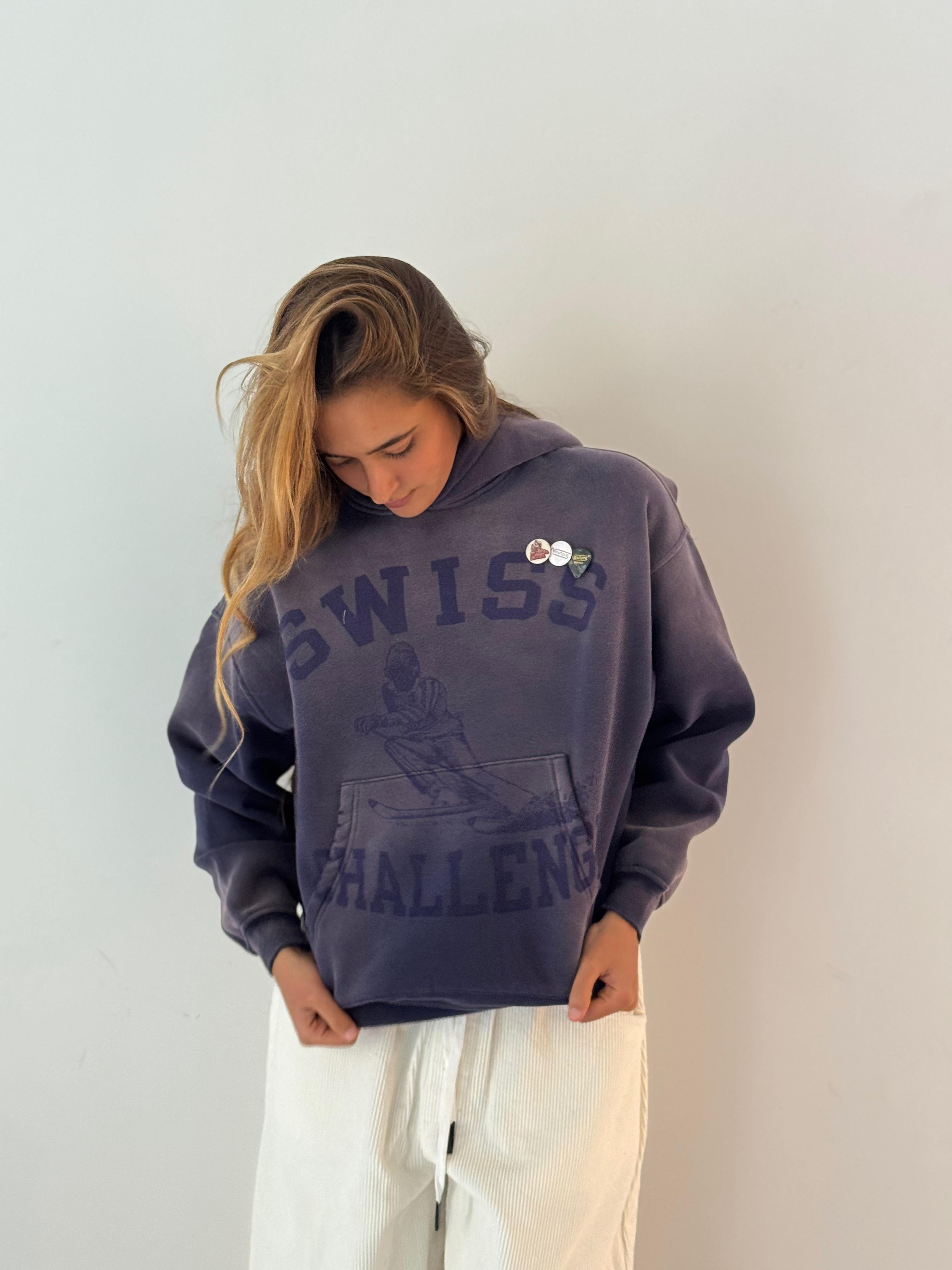 Sweatshirt skyler swiss VINTAGE BLUE