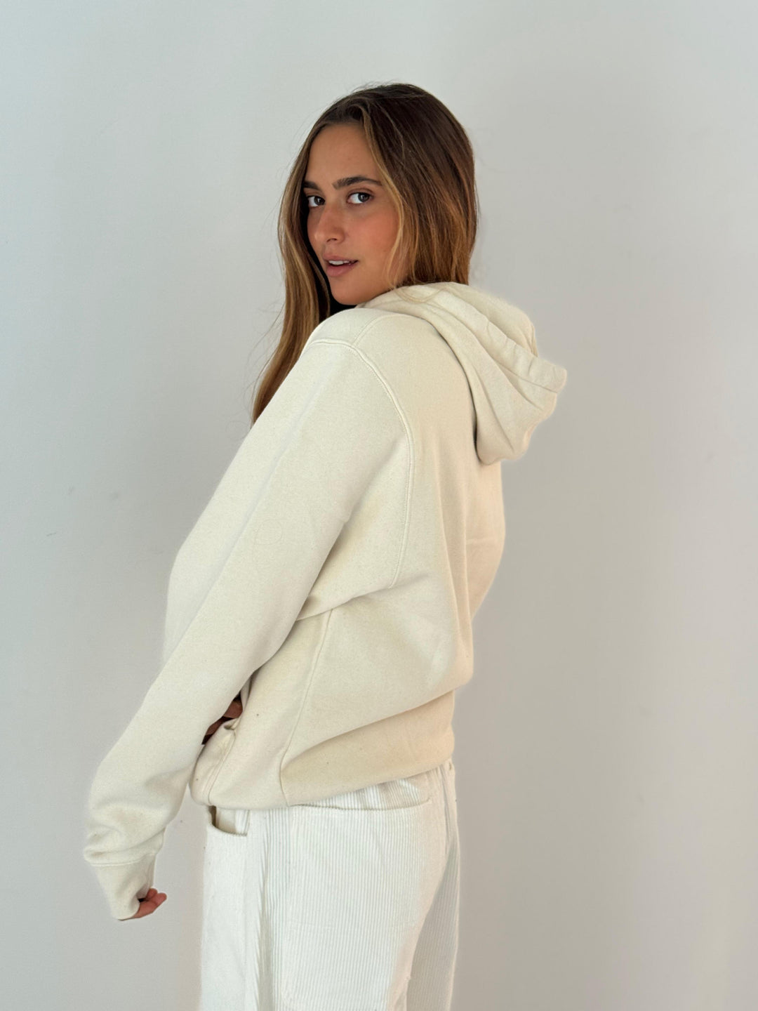 Sweatshirt jagger letters NATURAL