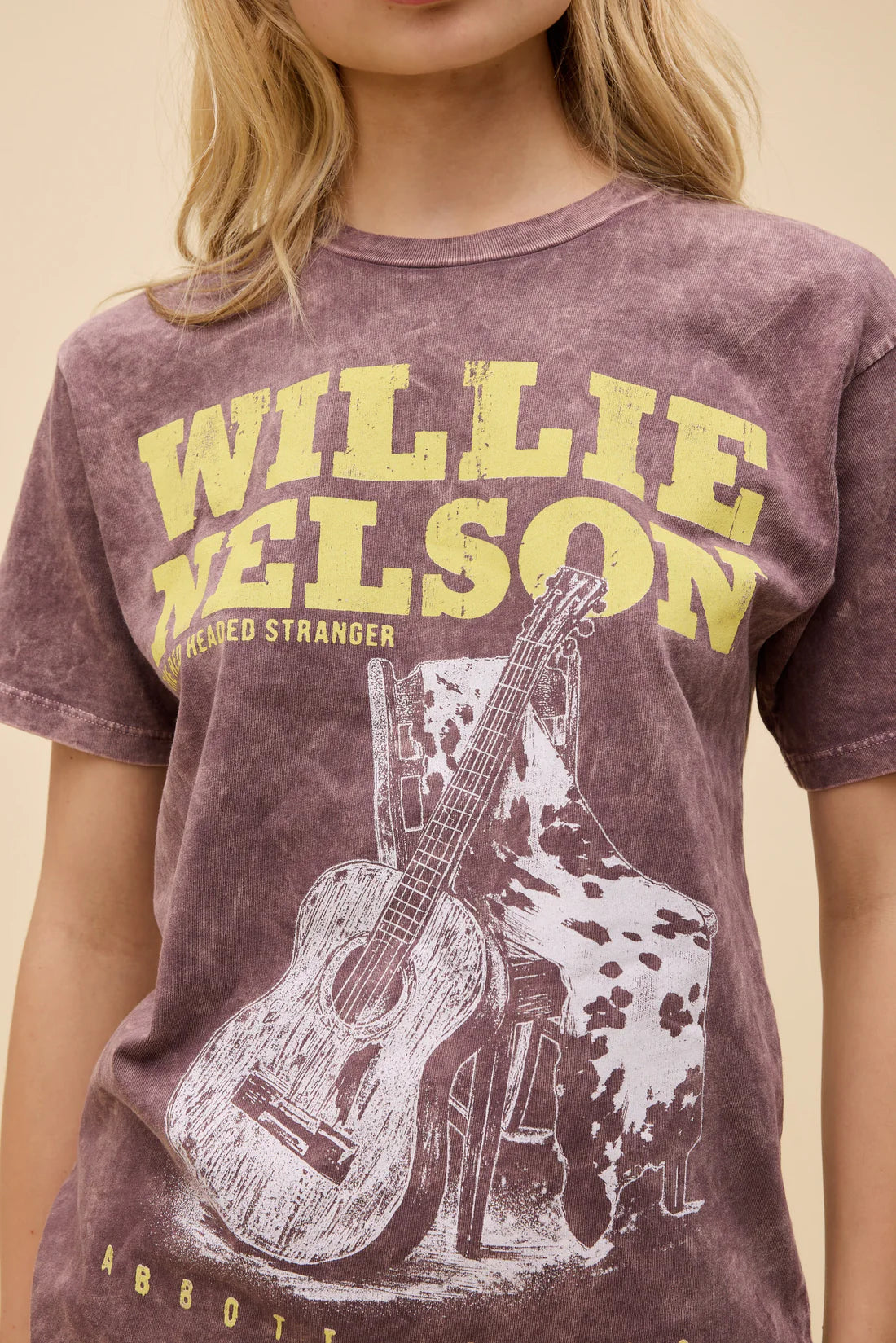 Willie nelson tee BROWN STONE