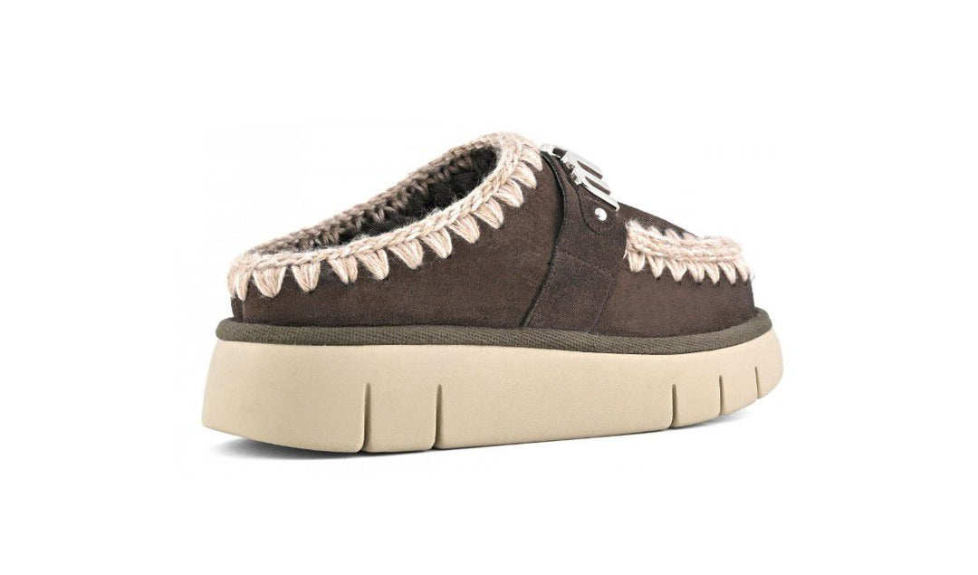 Bounce clog metal logo MOCHA