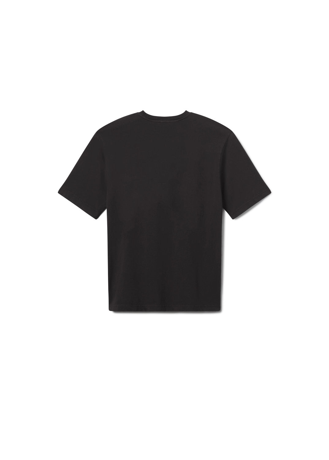 Short sleeve mock neck collage DARK GREY